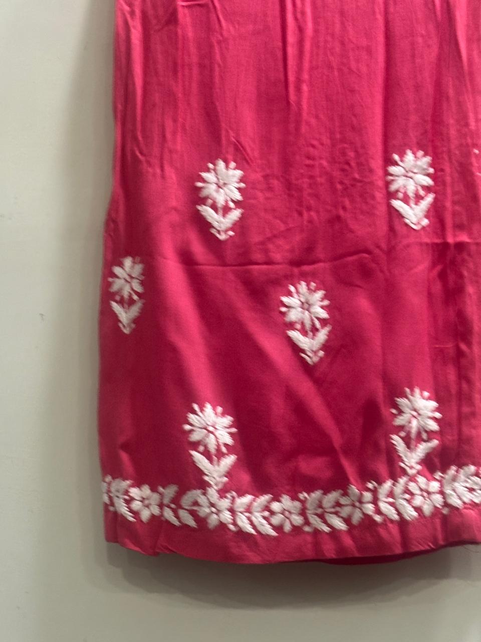Red  Lakhnawi Kurti palazzo set
