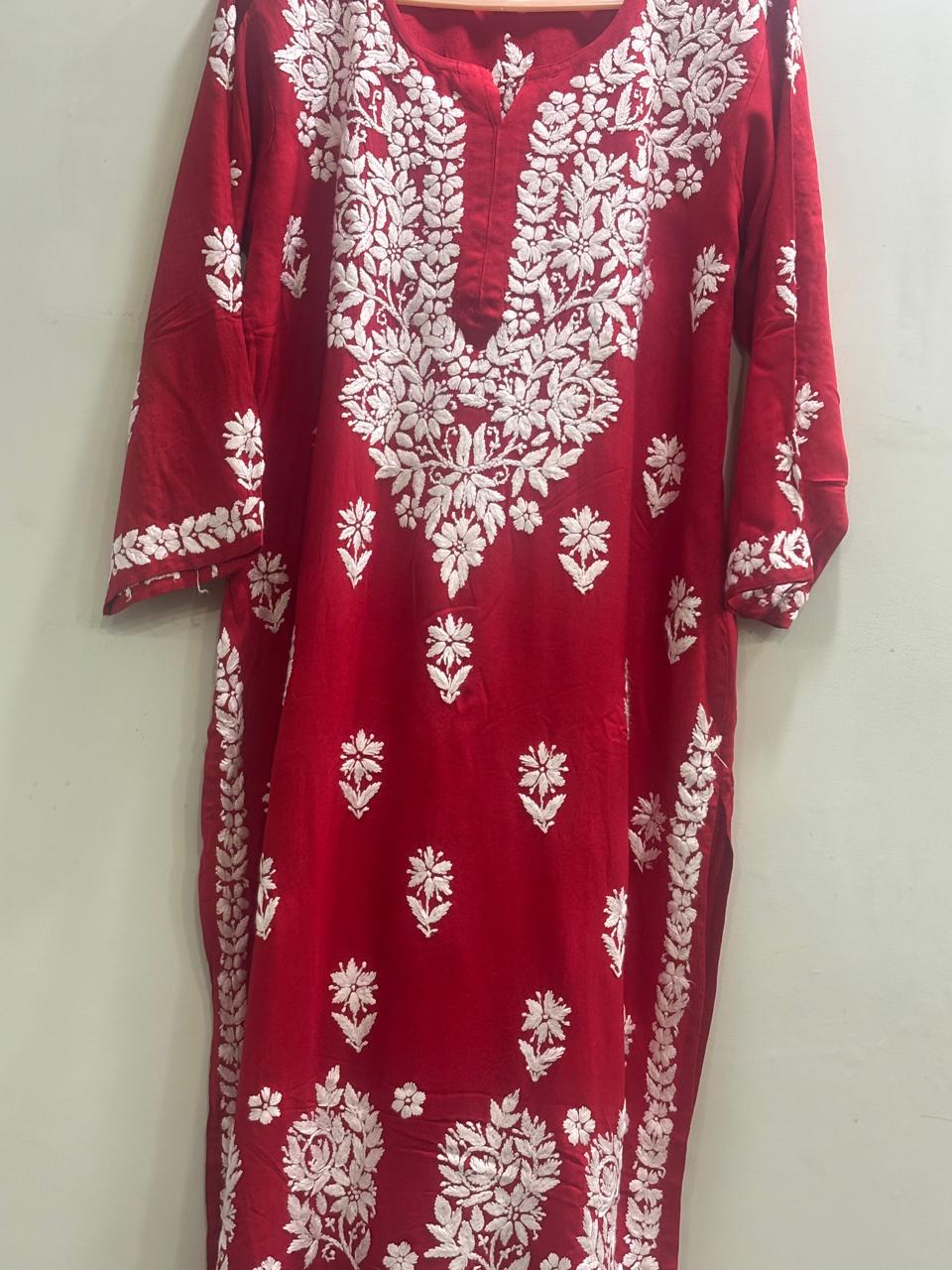 Red  Lakhnawi Modal Set