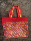 Red Embroidery Purse Small